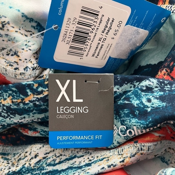 NWT Columbia Printed 7/8 Legging Windgates - Picture 10 of 15